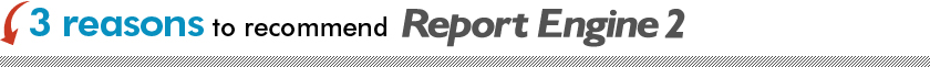 Three reasons to recommend Report Engine 2