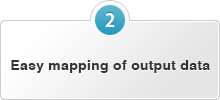 Easy mapping of output data