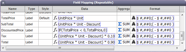 Field Mapping(Repeatable)