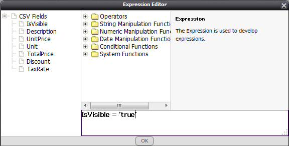 Expression Editor