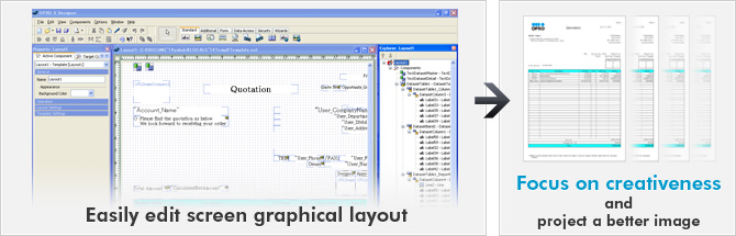 Effortless to design the layout of business document!