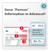 Save 'Person' Information in Advance!!