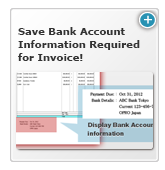 Save Bank Account Information Required for Invoice!