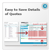 Easy to Save Details of Quotes