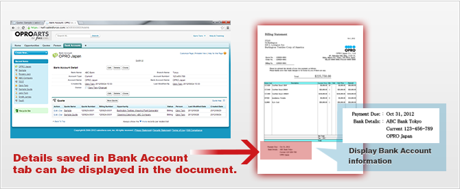 Save Bank Account Information Required for Invoice!